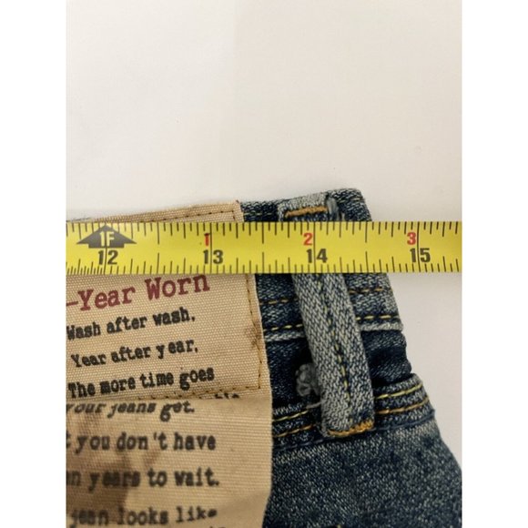 NEW Y2K VINTAGE BLUE CULT LOW RISE WEEKENDER FLARE BOOTCUT JEANS SIZE 28 - Picture 8 of 10